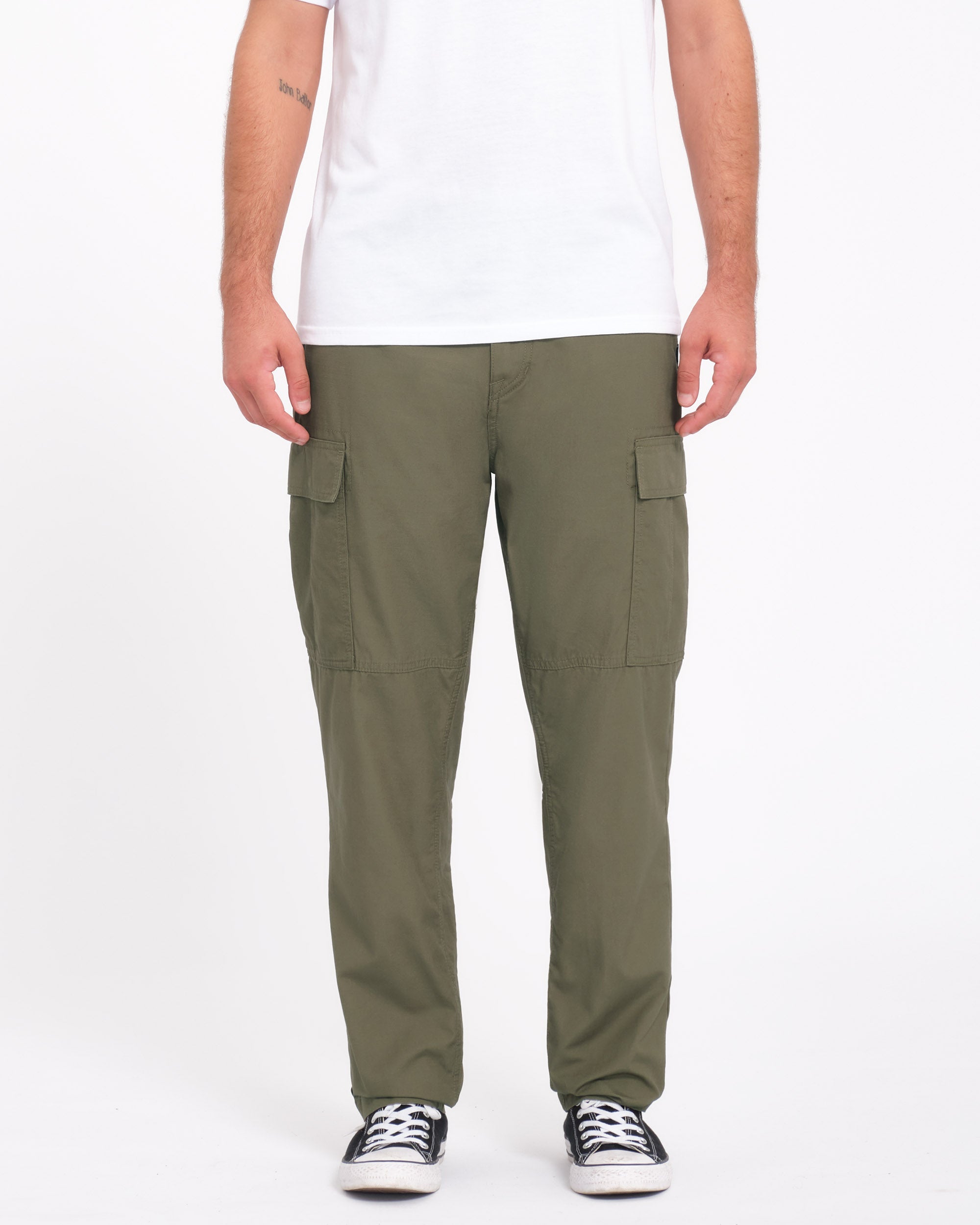 Strange Tripper Tapered Cargo Trousers - WINTERMOSS - Men - Volcom
