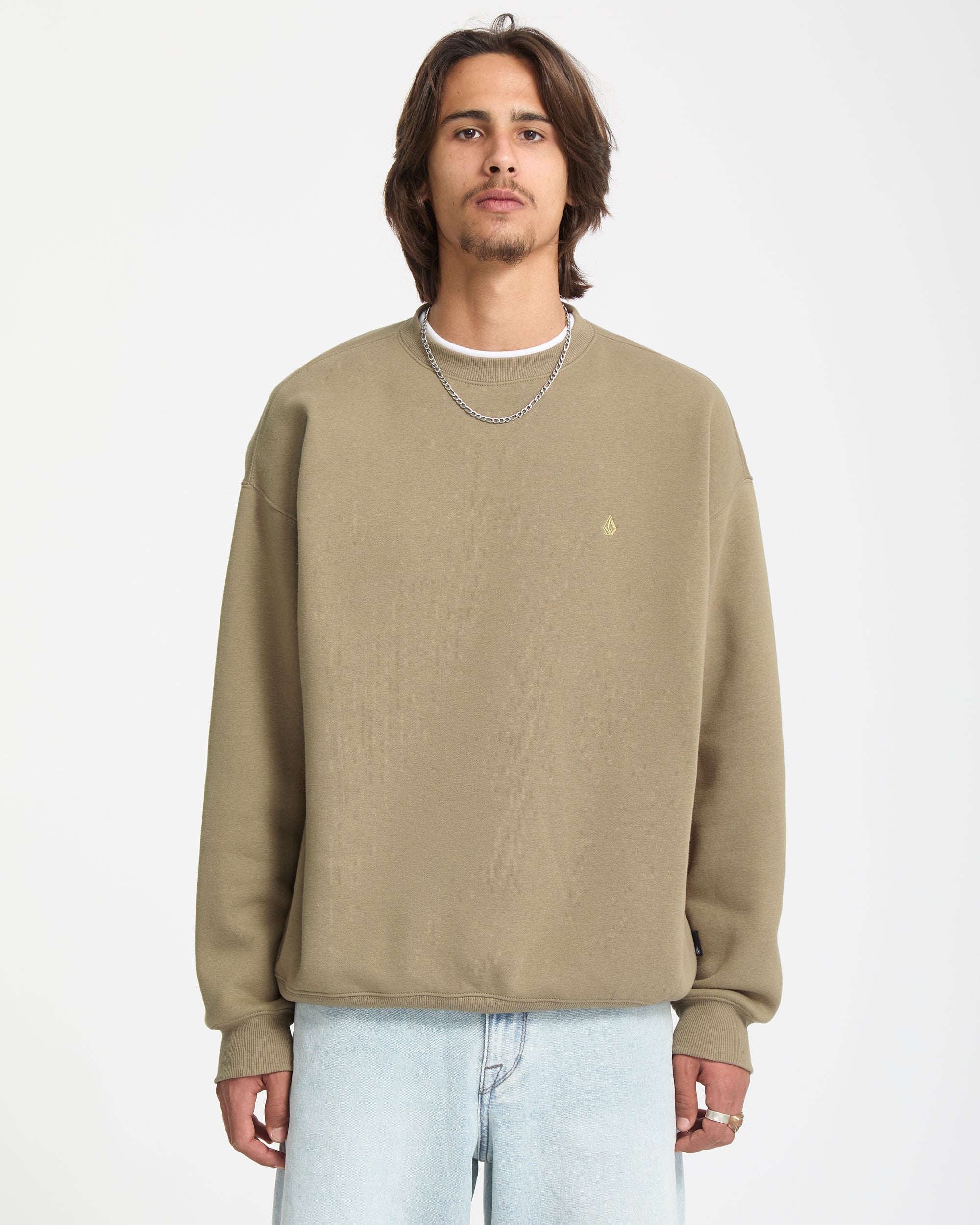 Single Stone Sweatshirt - Brindle - Men - Volcom UK – Volcom