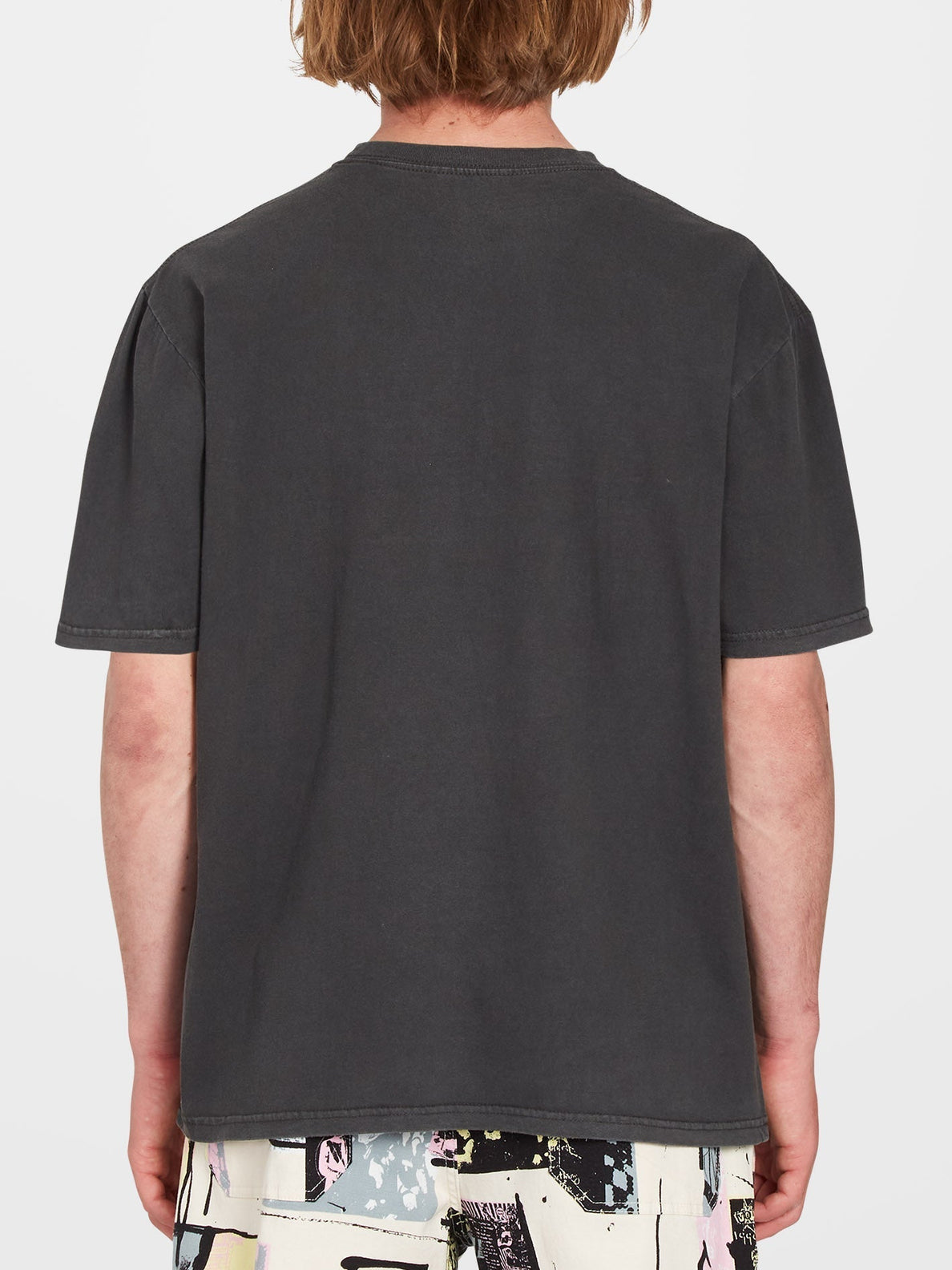 Solid Stone T-shirt - BLACK (A5212317_BLK) [B]