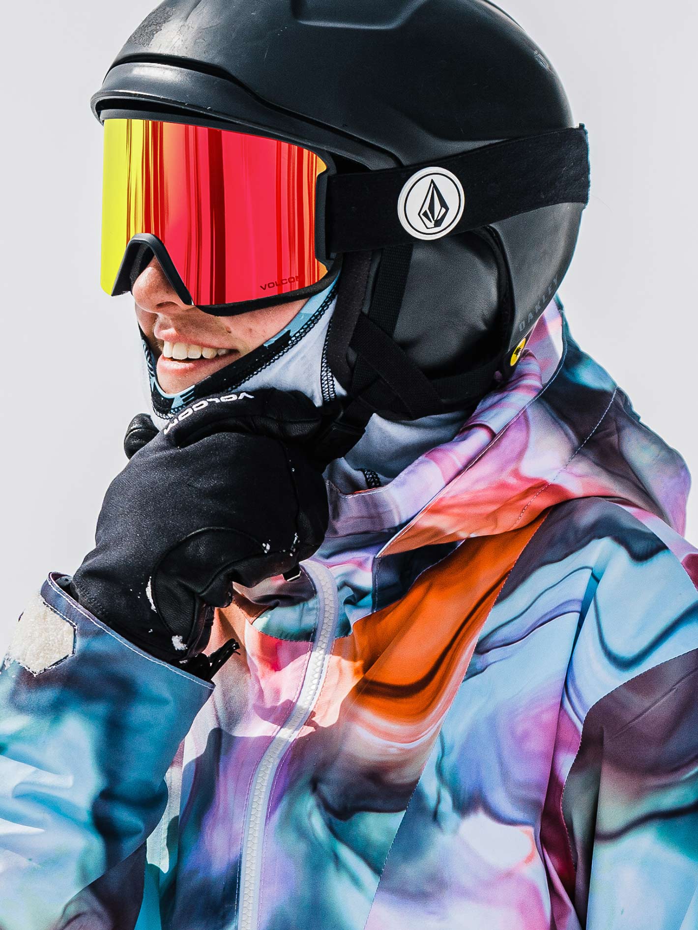 Garden Gloss Black Goggle - Red Chrome | Volcom United Kingdom