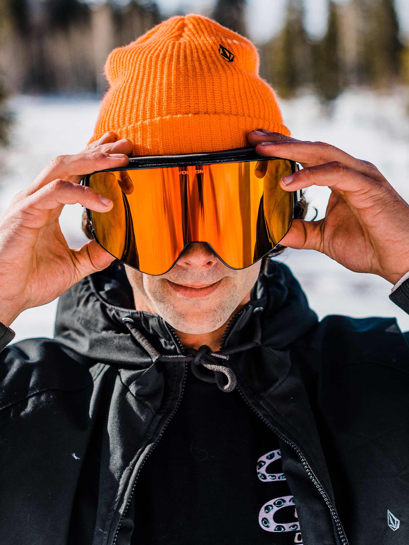 Odyssey Gloss Black Goggle (+ Bonus Lens) - Red Chrome | Volcom