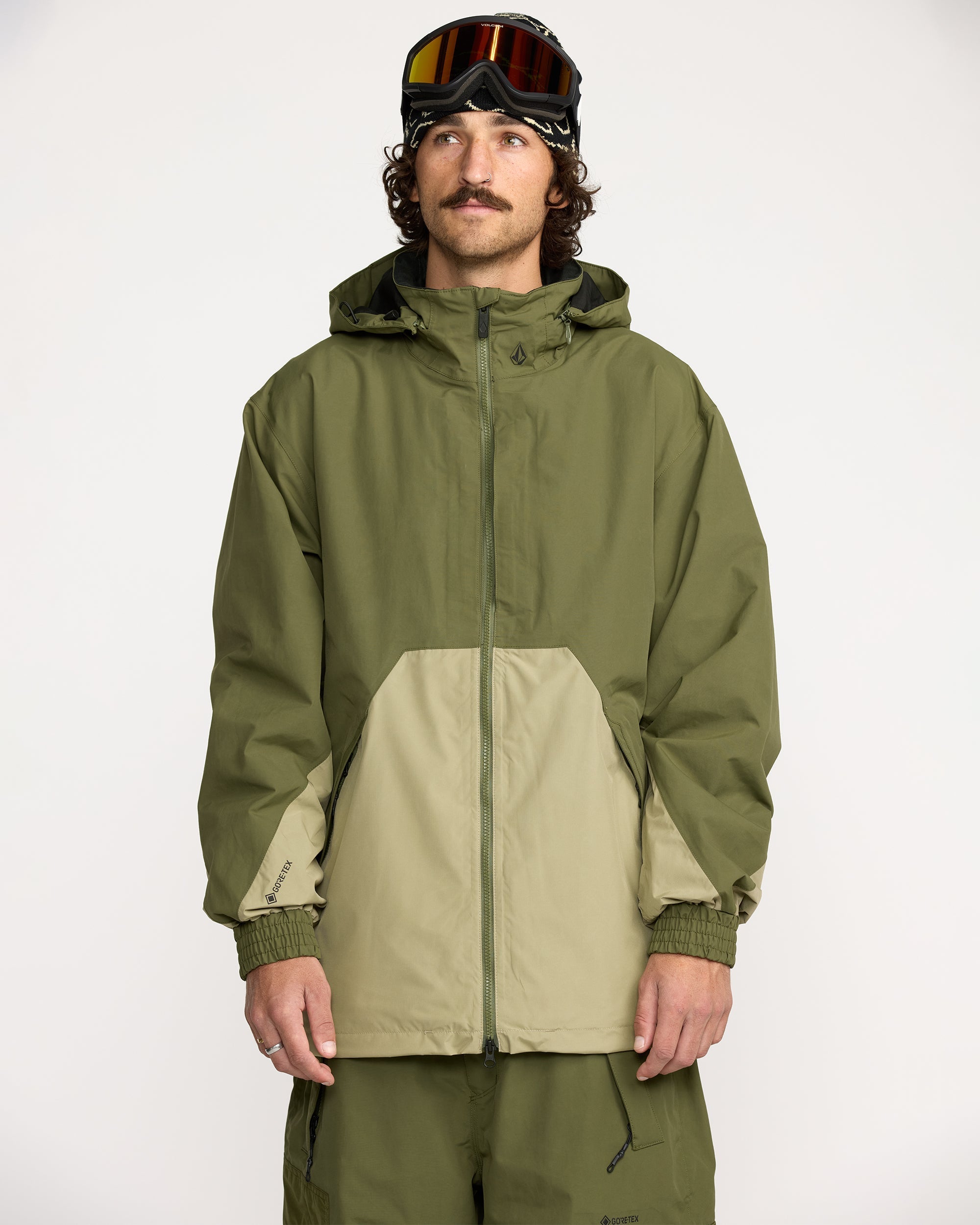 Longo Gore-Tex Jacket - Dark Olive - Men - Volcom UK – Volcom