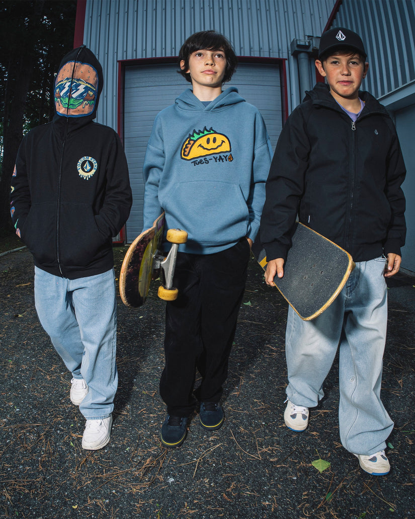 Psychstone Elastic Waist Trousers - Black - (KIDS)