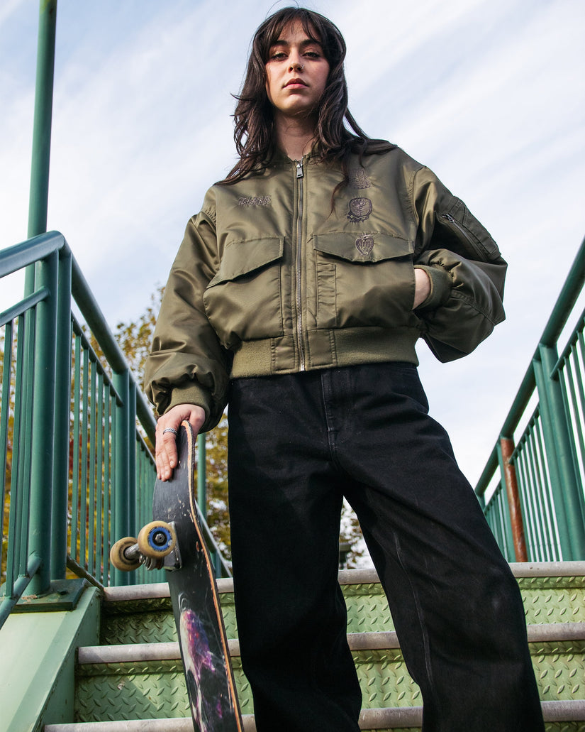 Vaderetro Bomber Jacket - Wintermoss