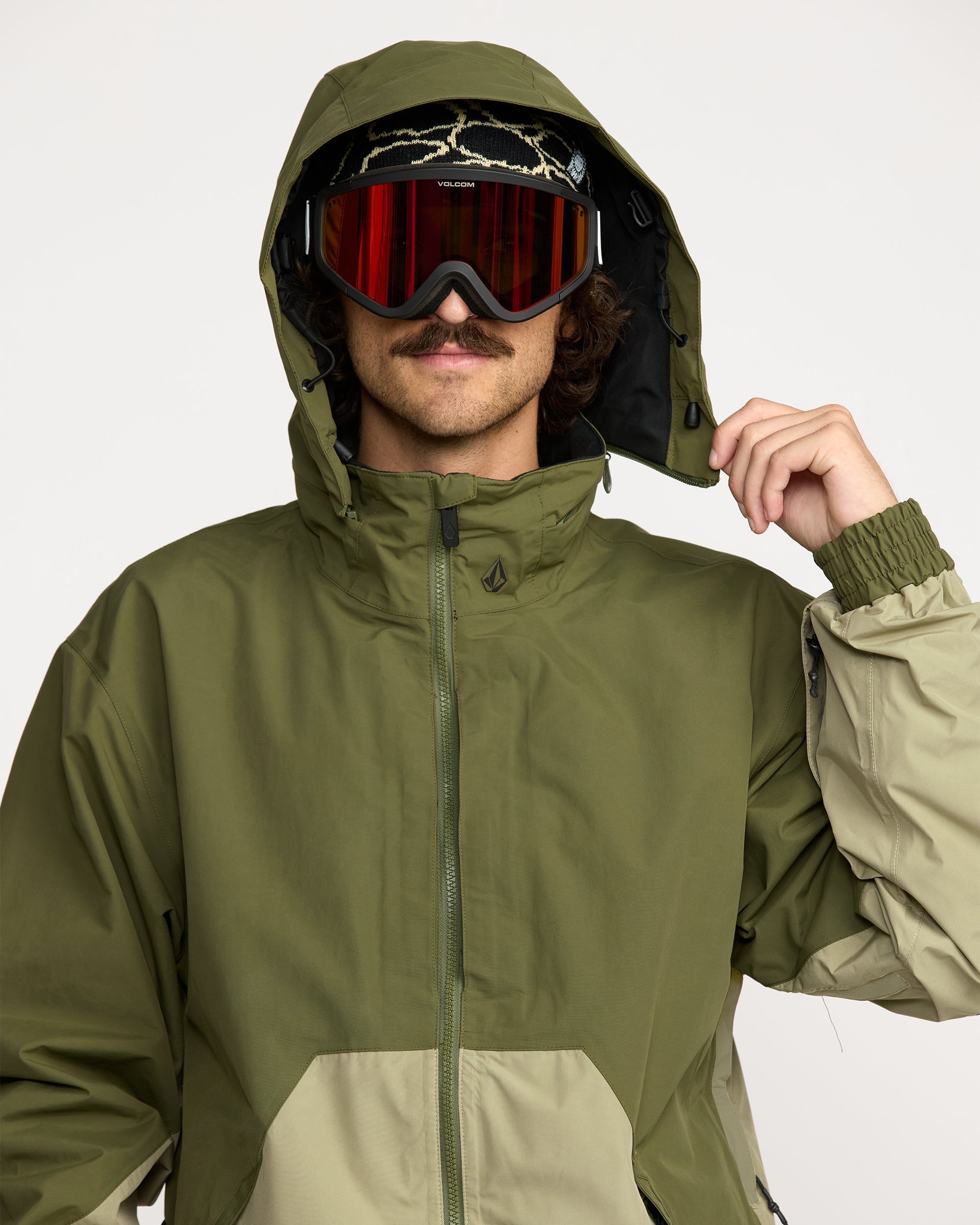 Longo Gore-Tex Jacket - Dark Olive - Men - Volcom UK – Volcom