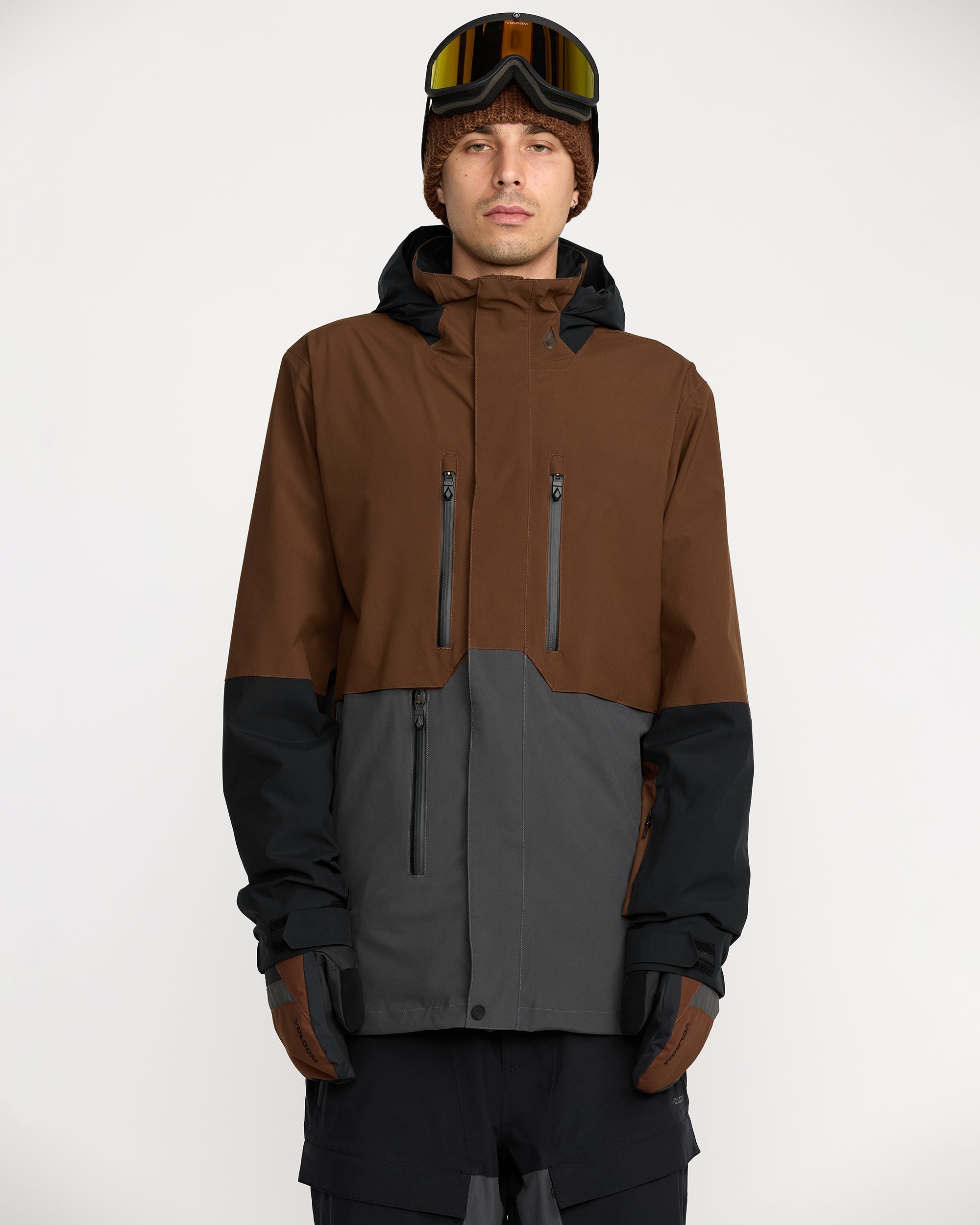 L Gore-Tex Jacket - Brown - Men - Volcom UK – Volcom United Kingdom