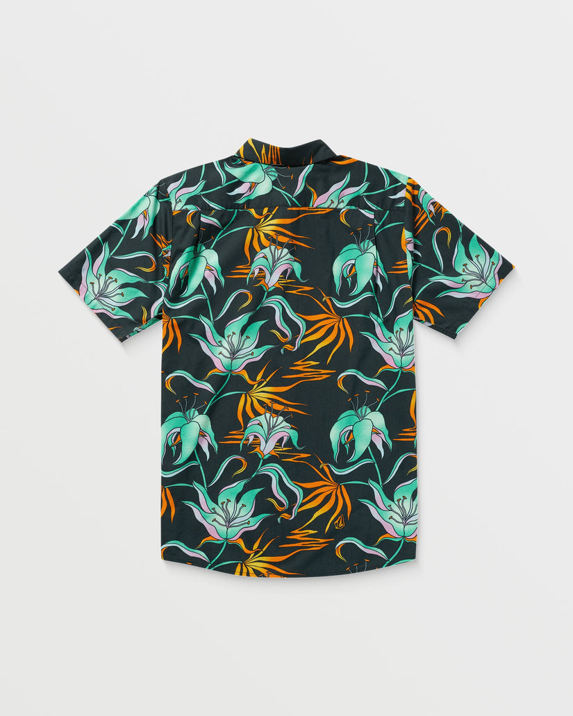 Brainmelter Floral Shirt - Black Green