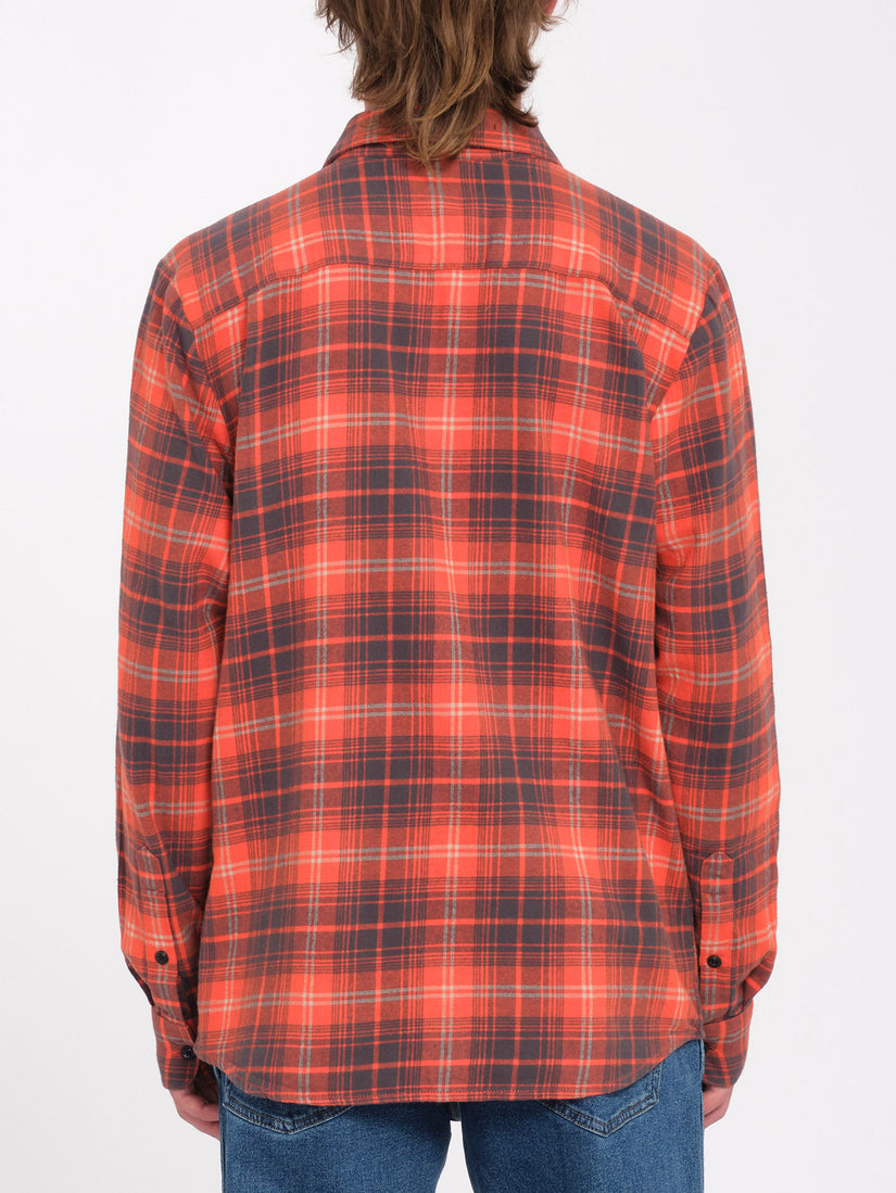 Caden Plaid Shirt - Bright Red