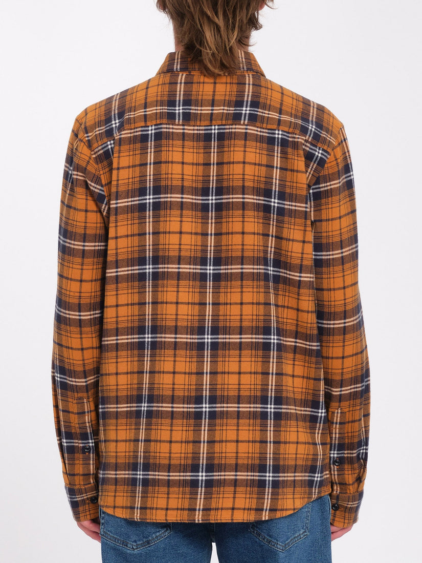 Caden Plaid Shirt - Chestnut Brown