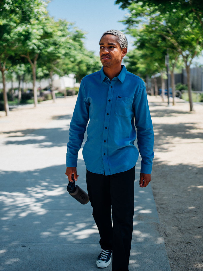Caden Solid Shirt - Blueberry
