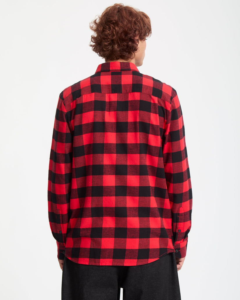 Caden Plaid Shirt - Lifeguard Red