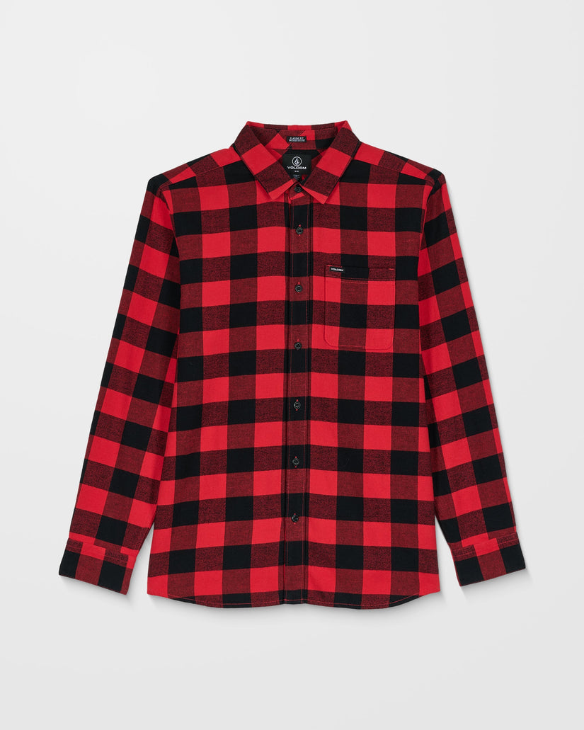 Caden Plaid Shirt - Lifeguard Red
