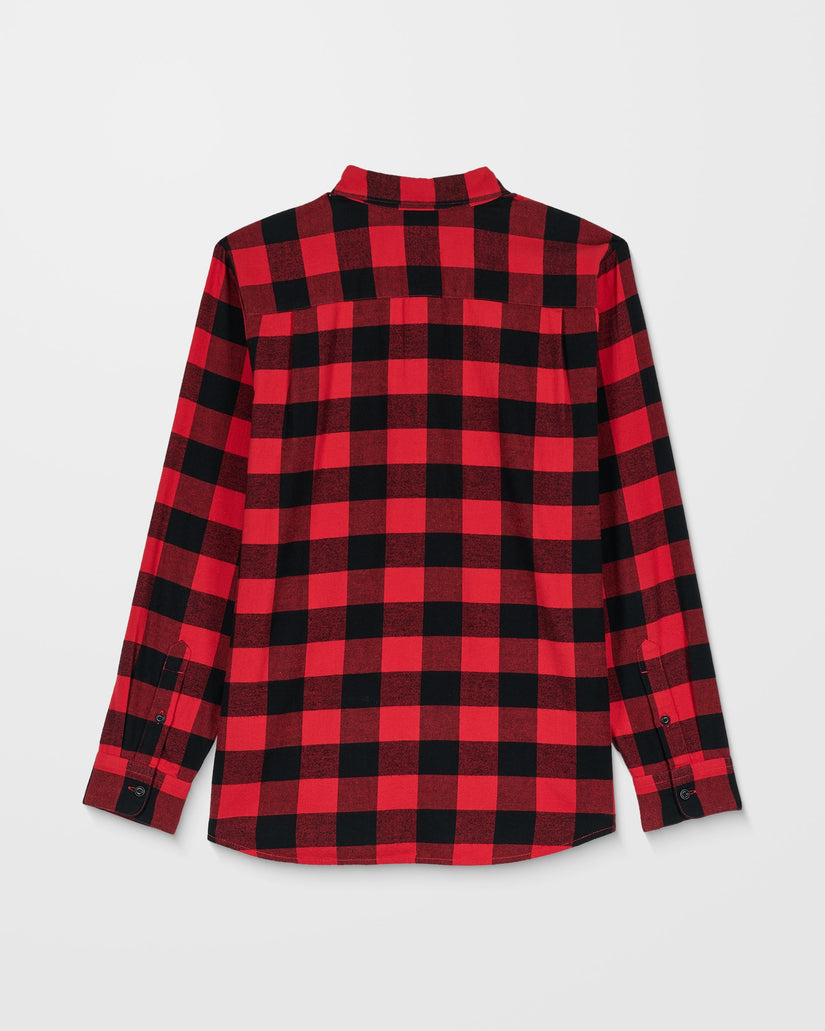 Caden Plaid Shirt - Lifeguard Red