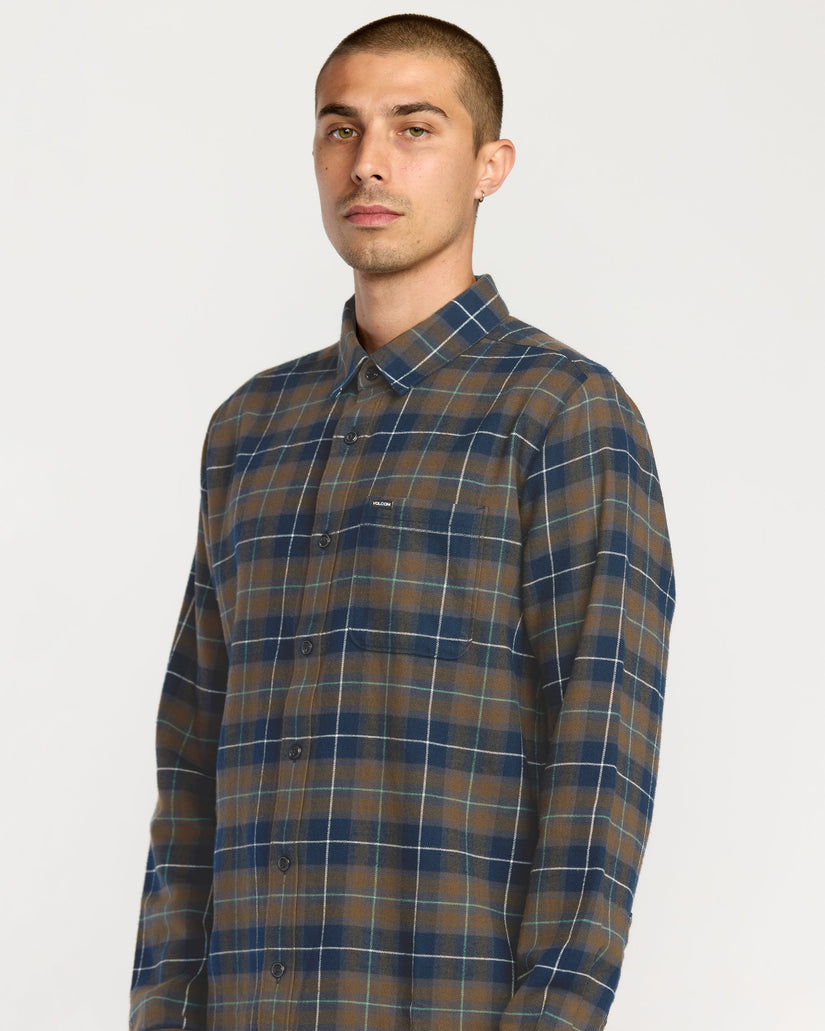 Caden Plaid Shirt - Navy