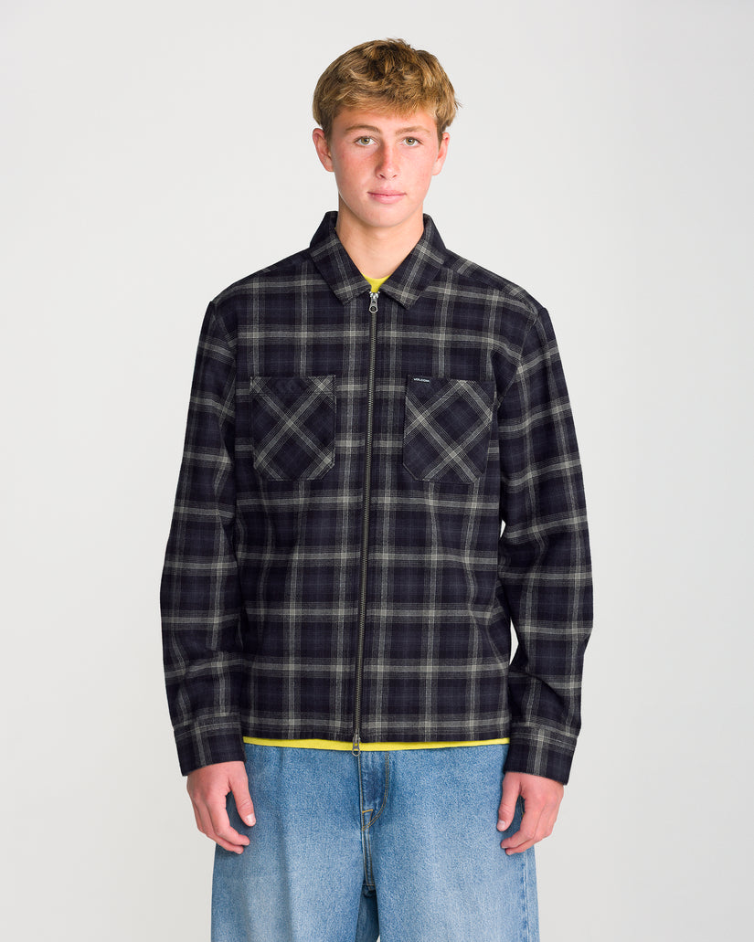 Fieldstone Zip Up Shirt - Black