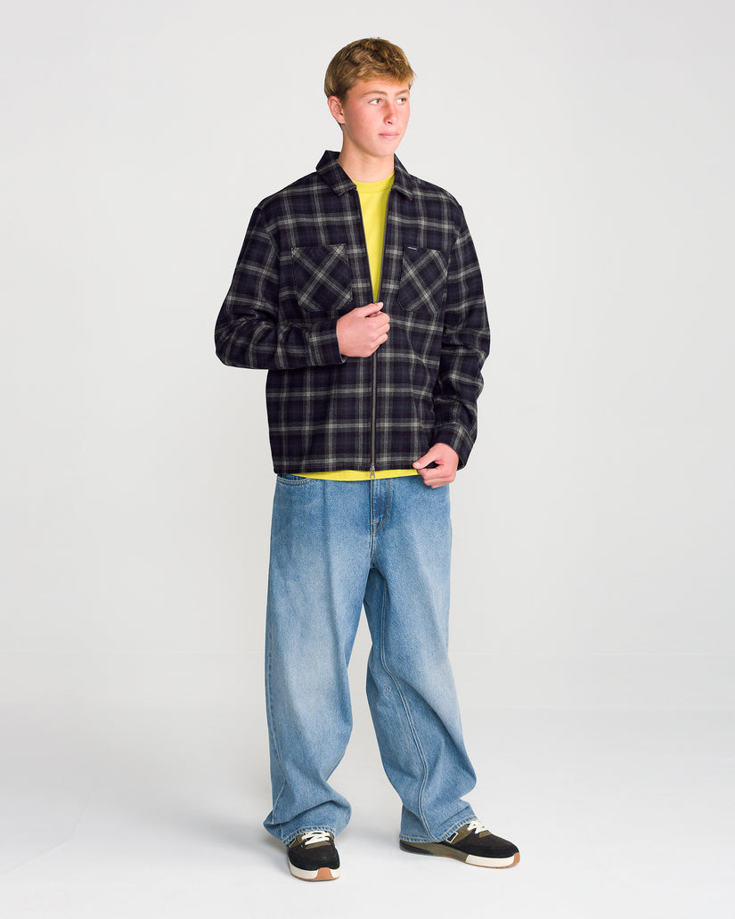 Fieldstone Zip Up Shirt - Black