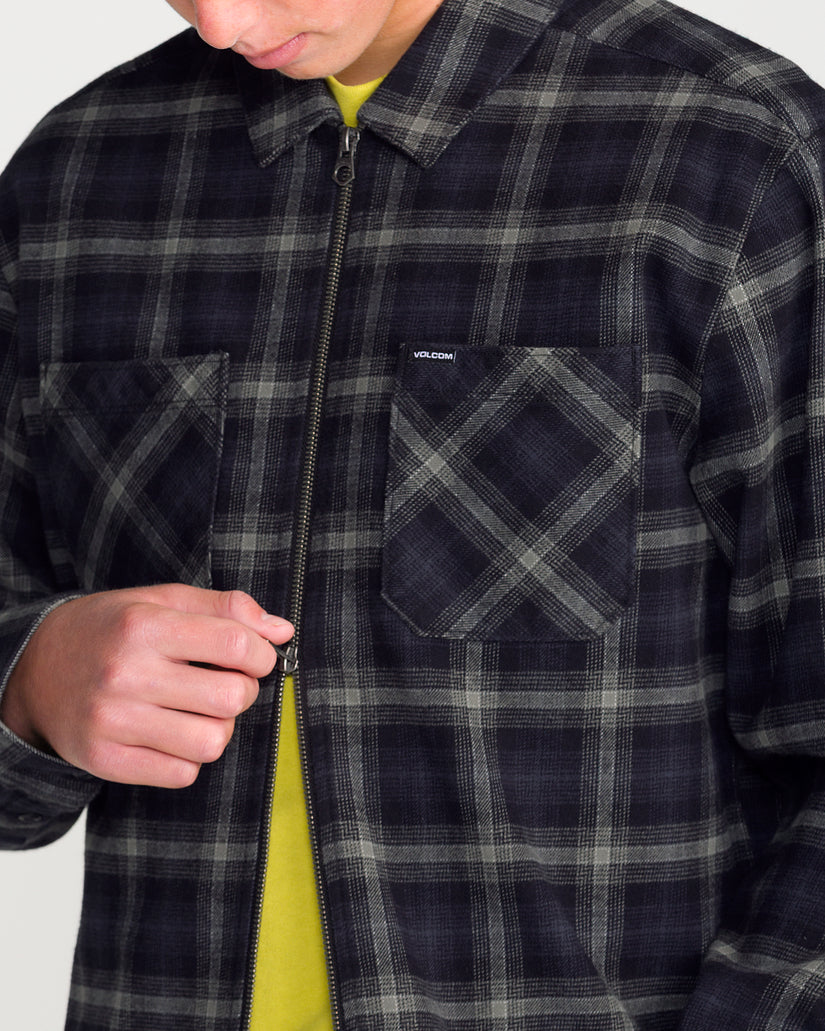 Fieldstone Zip Up Shirt - Black