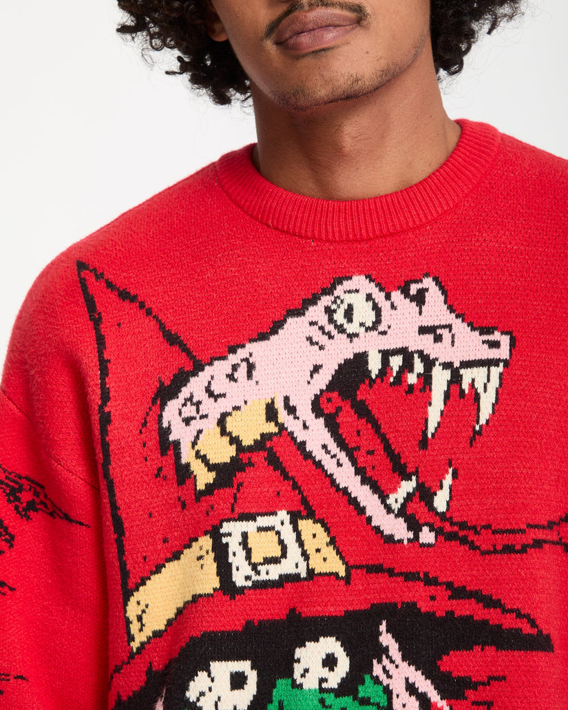 J.J. Villard Sweater - Lifeguard Red