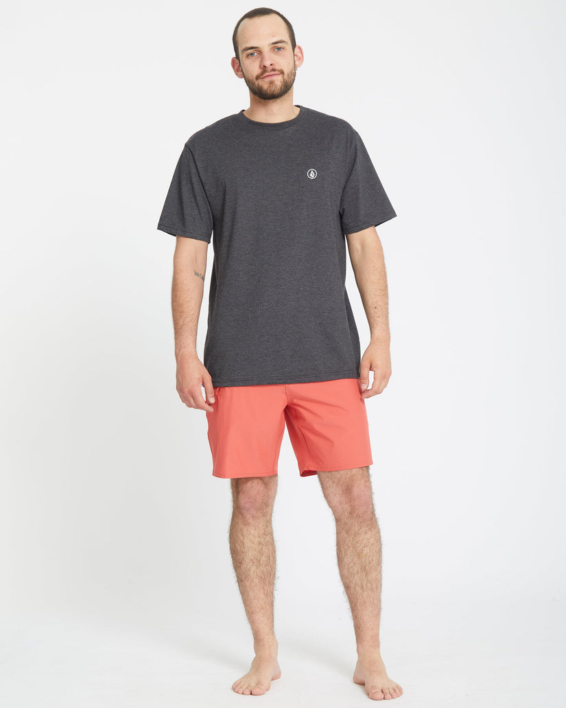 Lido Solid Mod 18" Boardshort - CRANBERRY