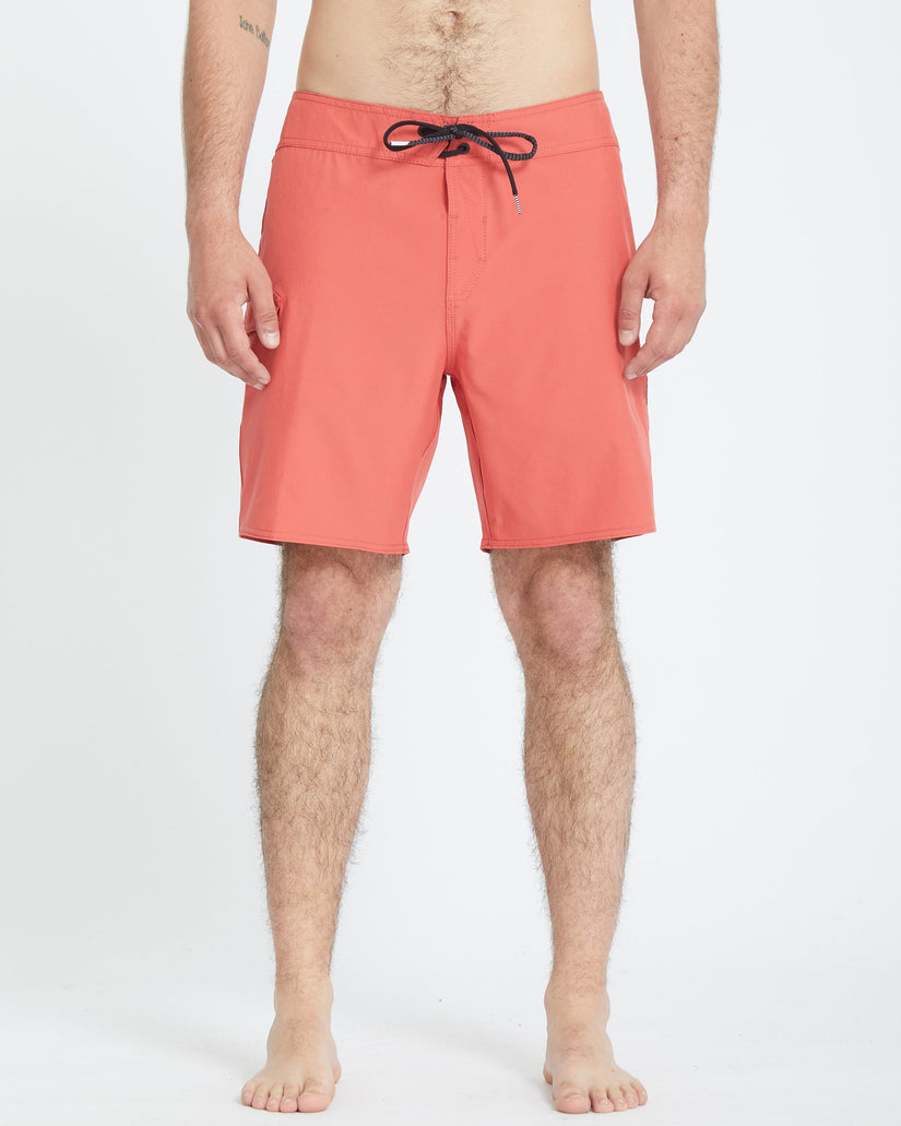 Lido Solid Mod 18" Boardshort - CRANBERRY