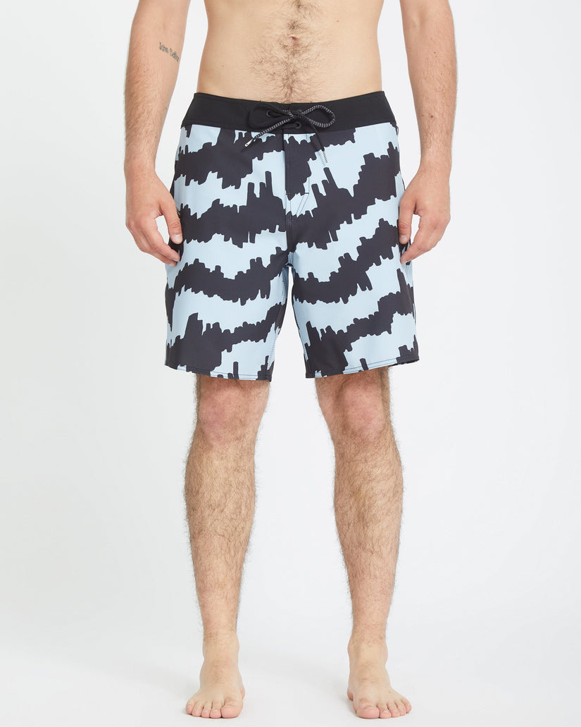 Multifarious Mod 18" Boardshort - CAROLINA BLUE