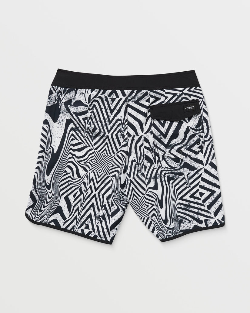 Infuse Scallop Mod 19" Boardshort - White Black