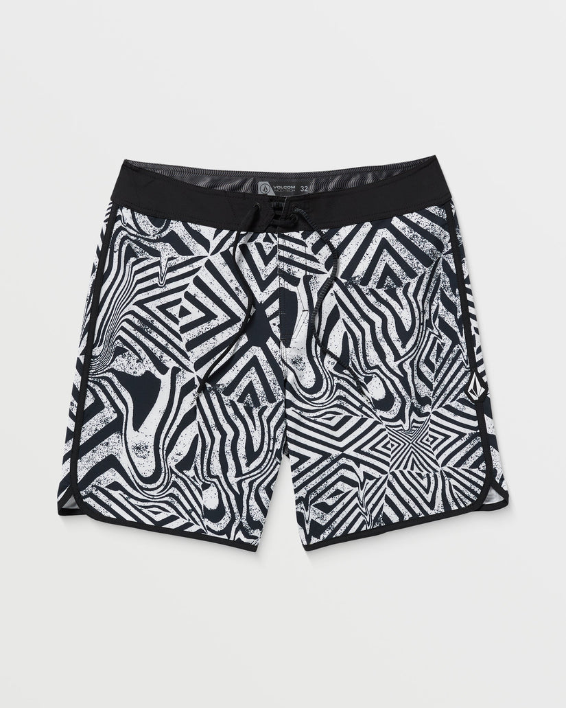Infuse Scallop Mod 19" Boardshort - White Black