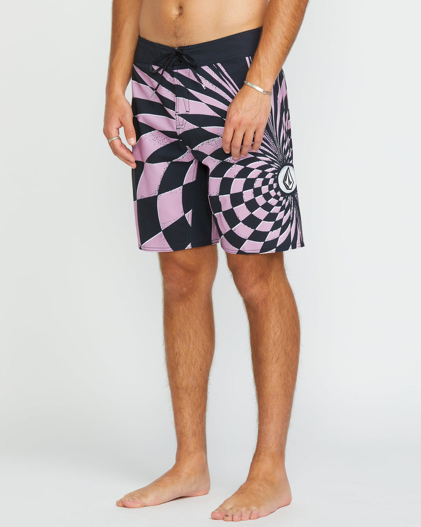 Spiral Stn Mod 20" Boardshort - STEEL PURPLE