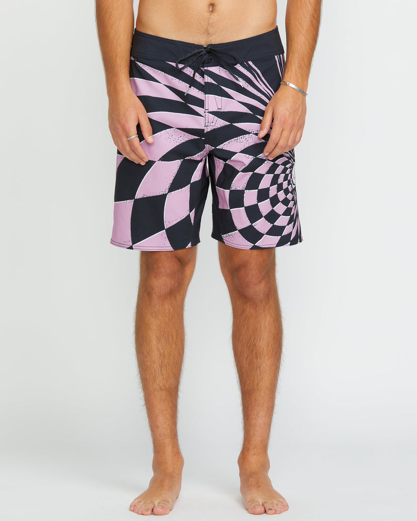 Spiral Stn Mod 20" Boardshort - STEEL PURPLE