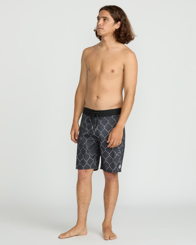 Misdormeaner Stoney 19" Boardshort - Black