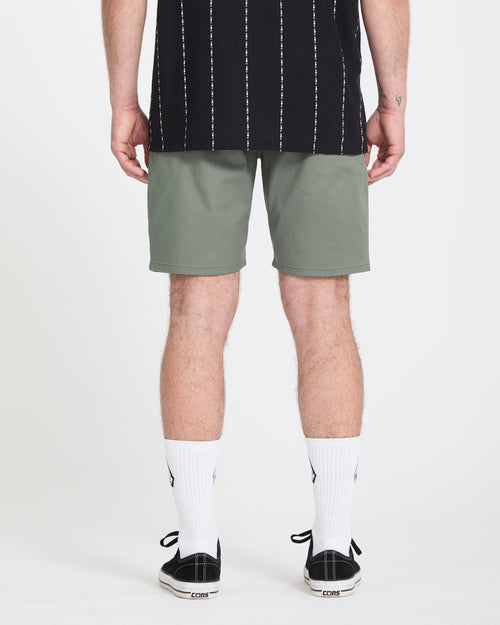 Volcom Kerosene 21 Hybrid Chino Shorts – Pantaloncini Uomo, Slim, Ardesia Scura, Taglia 46