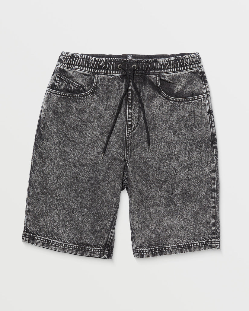 Freazy Loose Elasticated Waist 22" Short - LIGHT ACID BLACK