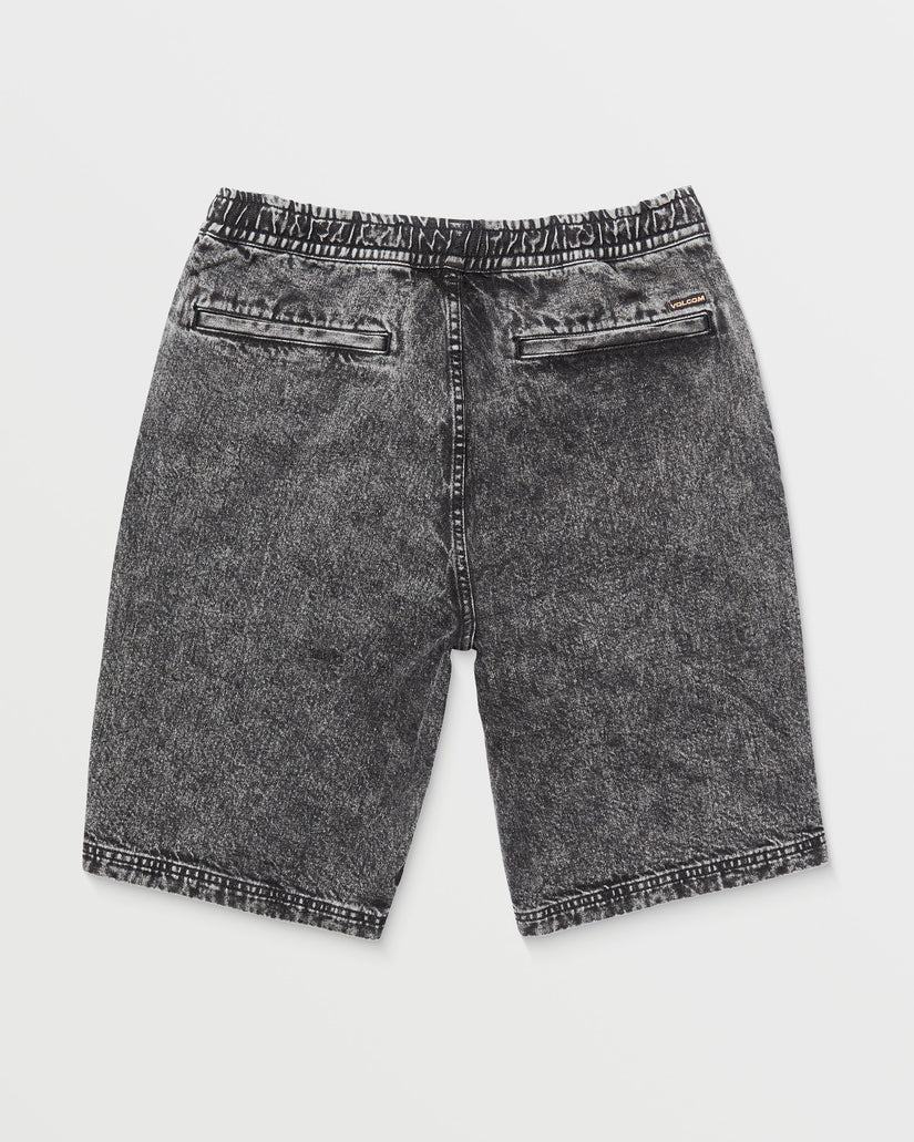 Freazy Loose Elasticated Waist 22" Short - LIGHT ACID BLACK