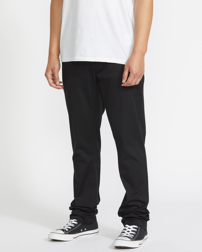 Frickin Slim Stretch Chino Trousers - BLACK