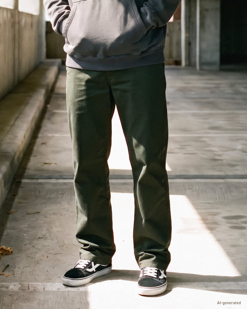 Frickin Modern Stretch Trousers - Rinsed Black