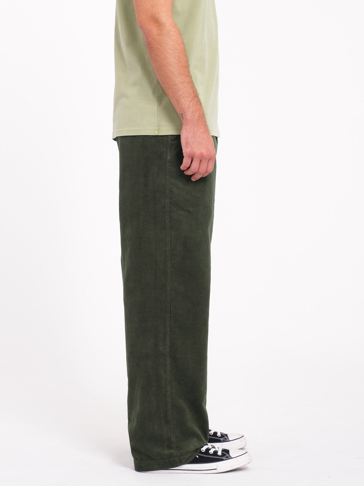 Frickin Loose Tapered Corduroy Trousers - Squadron Green - Men