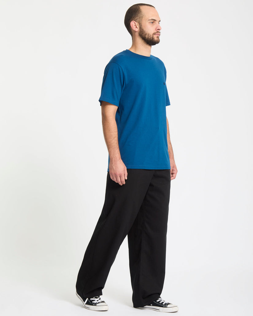 Baggos Pleat Trousers - Black