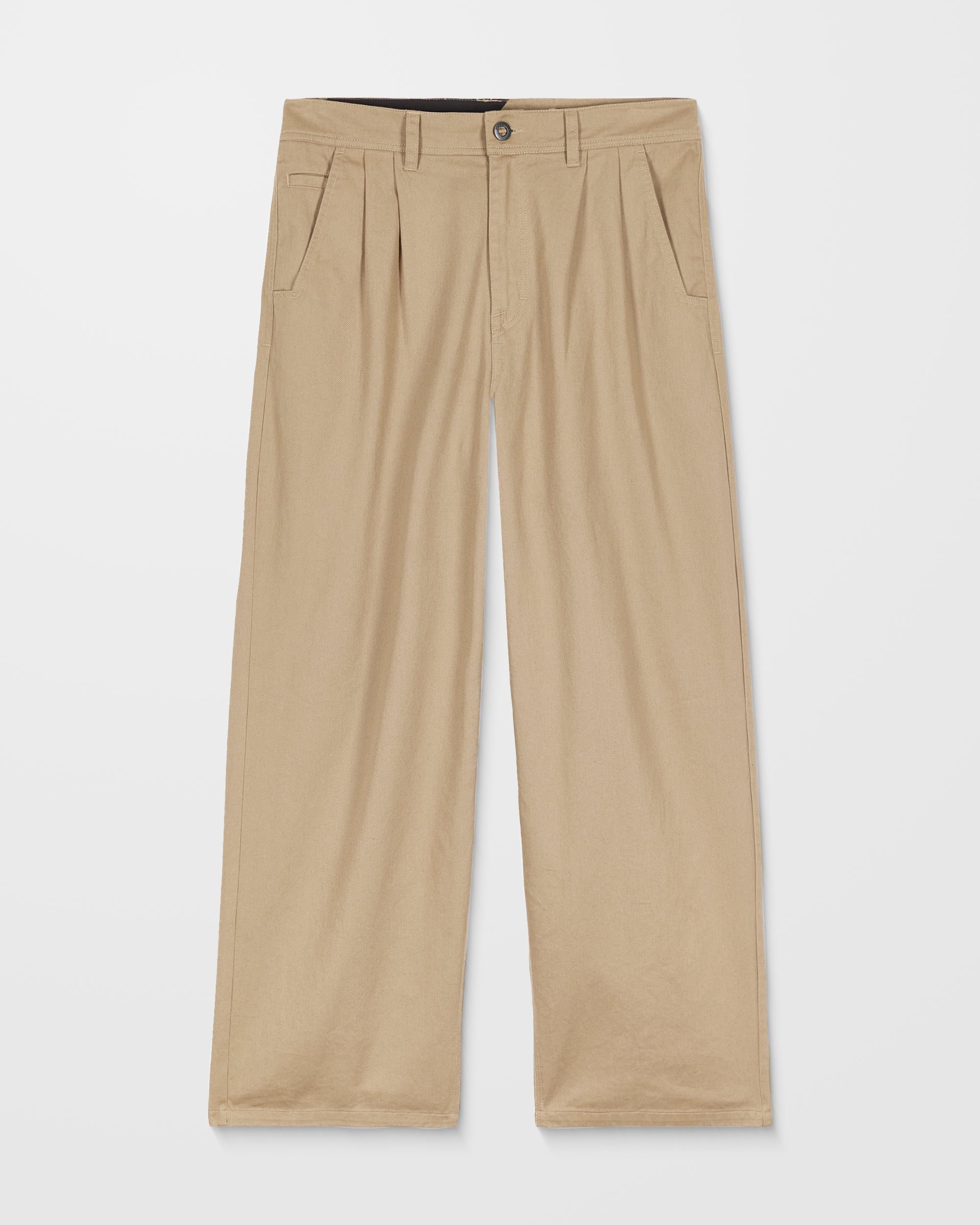 Baggos Pleat Trousers - Khaki - Men - Volcom EU – Volcom Europe