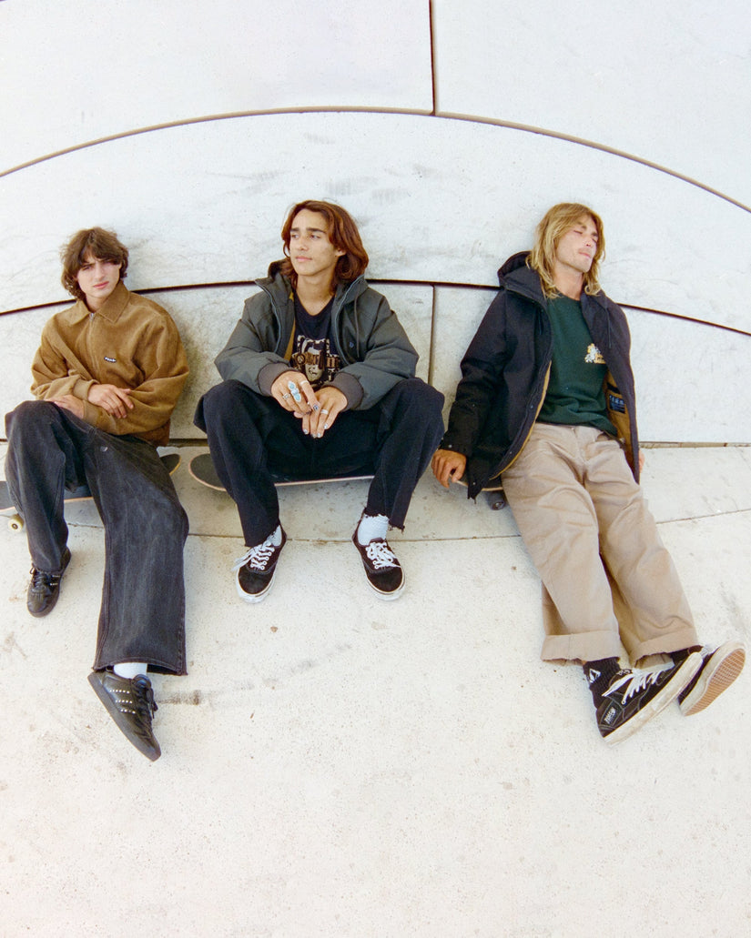 Baggos Pleat Trousers - Khaki