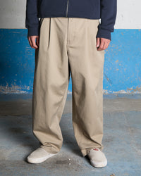 Holter Pleat Trousers - Khaki