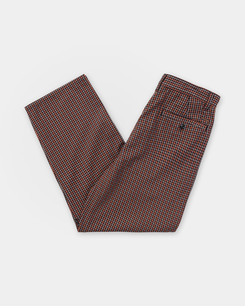 Billow Plaid Trousers - Patina Brown
