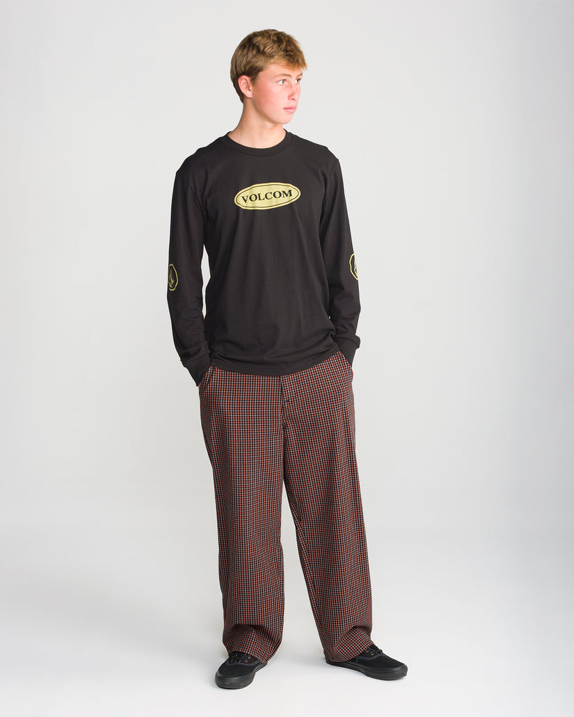 Billow Plaid Trousers - Patina Brown