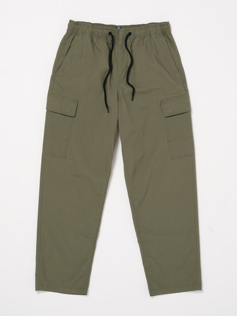 Billow Tapered Elasticated Waist Cargo - WINTERMOSS