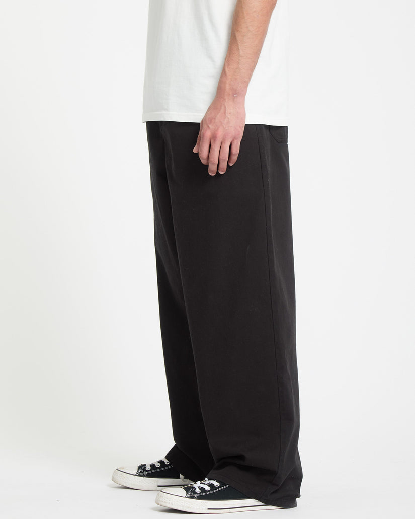 Chillow Pleat Elasticated Waist Trousers - Antique Black