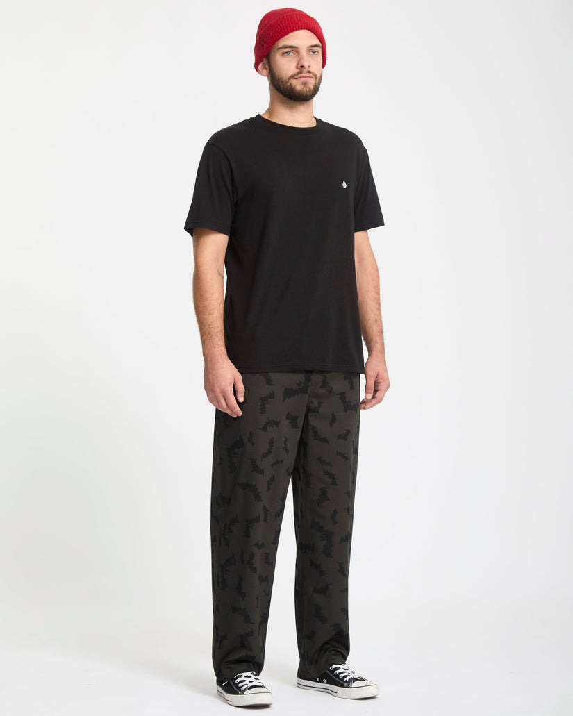 J.J. Villard Elasticated Waist Trousers - Rinsed Black