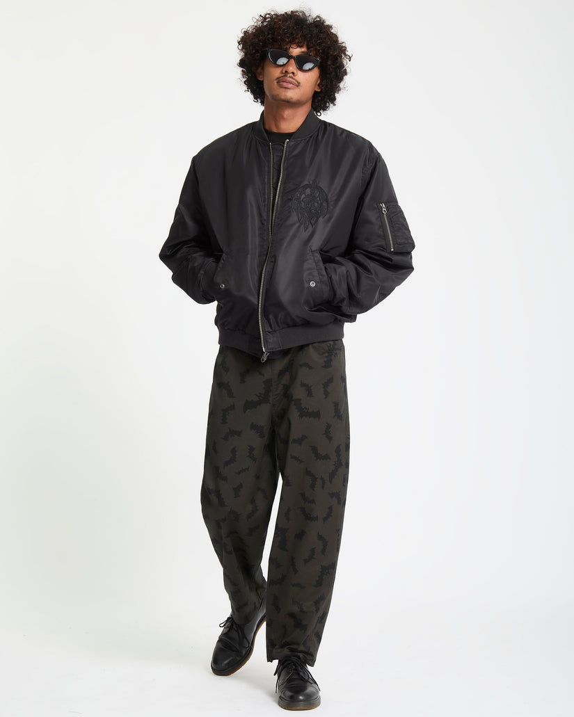 Skullarstone Bomber Jacket - Black