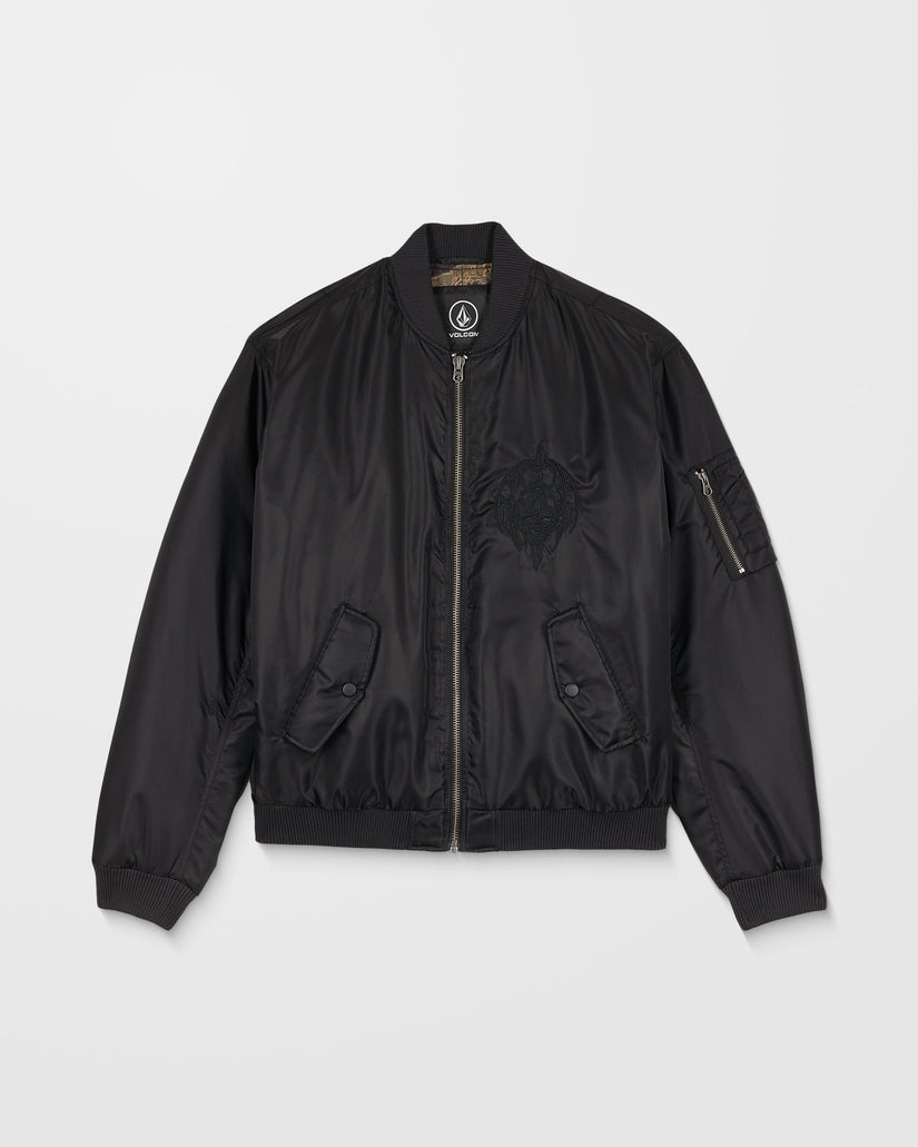 Skullarstone Bomber Jacket - Black