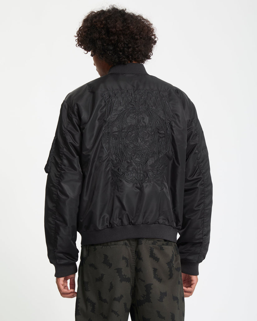 Skullarstone Bomber Jacket - Black