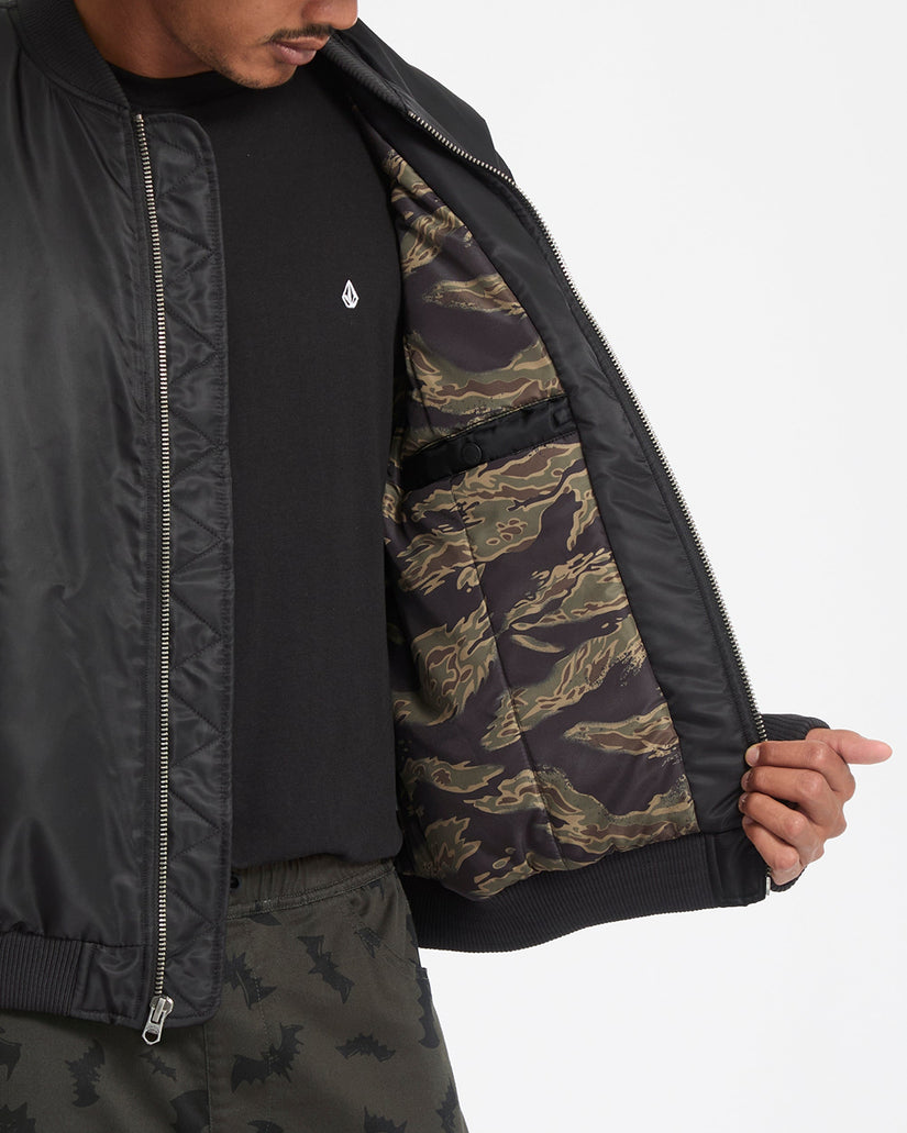 Skullarstone Bomber Jacket - Black