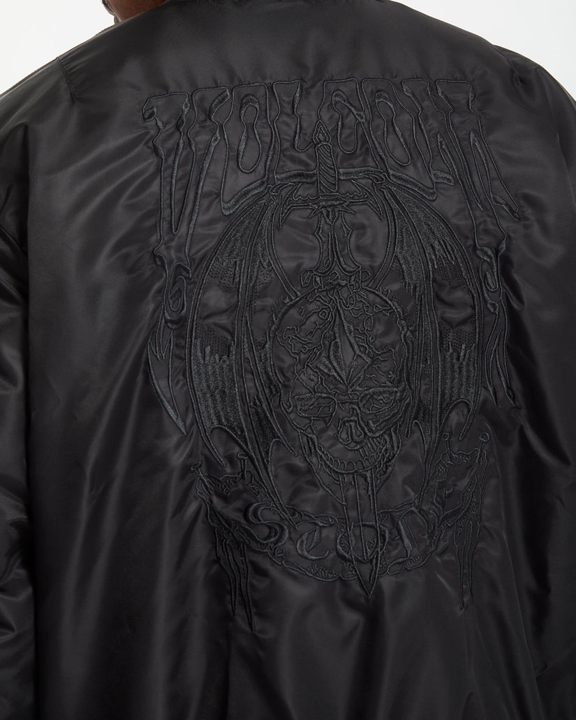 Skullarstone Bomber Jacket - Black